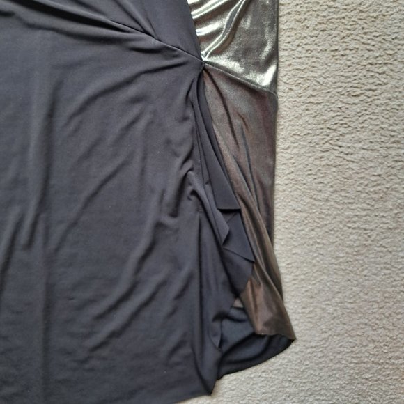 Zara gold + black dress - size large - Picture 2 of 4